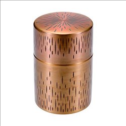 [SHINKOUKINZOKU] No.174891 / Pure copper tin finish Tea Canister