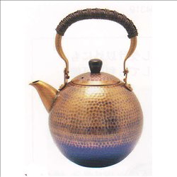 [SHINKOUKINZOKU] No.174864 / Oudel copper hammer mark circle pot (Hanging Type)