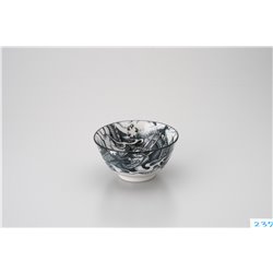 [Plates] No.205701 / Pottery Bowl (Dragon / Black)