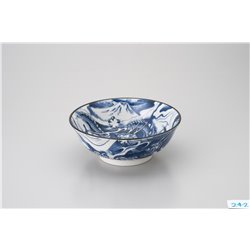 [Plates] No.205705 / Ramen Bowl (Dragon / navy)