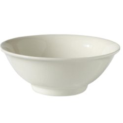 [茶碗(陶器)] No.107486 / ホワイト ラーメン鉢 18*8cm