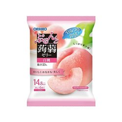 [Jelly/Stick type Juice/ Rice dumpling] No.232764 / Fruit Konjac Jelly (Peach flavored / 20g * 6P)