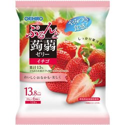 [Jelly/Stick type Juice/ Rice dumpling] No.229671 / konnyaku Jelly (Strawberry / Pouched 20g / 6P)