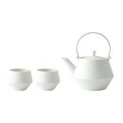 [Teapots] No.227348 / Teapot Set (Stainless / Crane Bird / White)