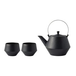 [Teapots] No.227351 / Teapot Set (Stainless / Crane Bird / Black)