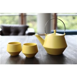 [Teapots] No.227352 / Teapot Set (Stainless / Crane Bird / Yellow)