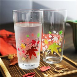 [Glass ware] No.227384 / Tumbler Glass Set (Cool Touch Autumn Leaves)