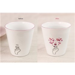 [Cups] No.227399 / Cup (Cool changing design / Finger heart)