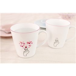 [Cups] No.227400 / Mug (Cool changing / Finger heart)