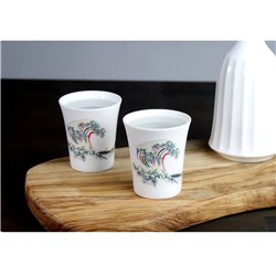 [Cups] No.227440 / Cup (White / Small / HOKUSAI / 1pc / with Box)