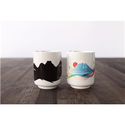 [Cups] No.227464 / Teacup (Mt.Fuji / 1pc / with Box)