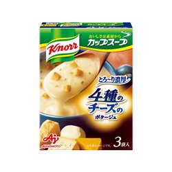 [インスタント食品] No.191300 / 味の素　４種チーズのポタージュ　３Ｐ　箱５５．２ｇ