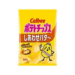 [スナック菓子] No.231700 / ポテトチップスしあわせバタ～ ６０g