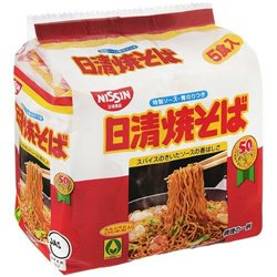 [Instant food] No.178987 / Nissin Fried Soba Noodles 5 Pcs Pack