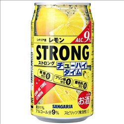 [アルコール飲料] No.182449 / サンガリア ストロング チューハイタイム ゼロ レモン 340ml