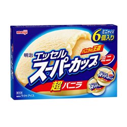 [冷凍食品(アイスクリーム)] No.232283 / 明治 エッセル スーパーカップミニ 超バニラ 90ml×6コ