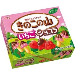 [Chocolate] No.211806 / Chocolate Snack (KINOKO-no-YAMA / Strawberry & Chocolo / 64g)
