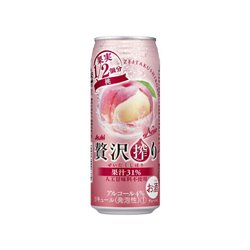 [アルコール飲料] No.194106 / アサヒ　贅沢搾り　桃　５００缶