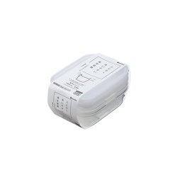 [Containers] No.244316 / Food container (140ml / 3P set / White * transparent)
