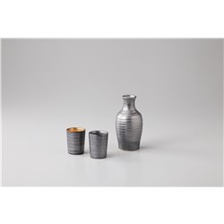 [Cups] No.205529 / Pottery Sake Bottle & Cup Set